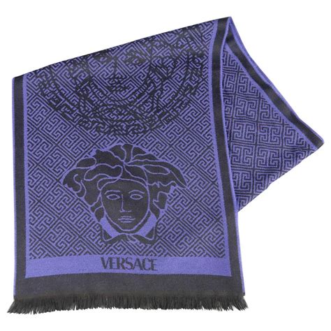 versace wool medusa scarf|Versace Medusa Wool Blend Scarf .